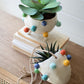Hanging Ceramic Planter With Colorful Bubbles (Min 2) By Kalalou | Planters, Troughs & Cachepots | Modishstore - 3