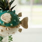 Ceramic Hanging Blowfish Planter (Min 2) By Kalalou | Ornaments | Modishstore - 3