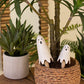 Ceramic Ghost Plant Sticks (Min 2) Set Of 2 By Kalalou | Ornaments | Modishstore - 4