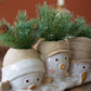 Ceramic Snowmen Planter By Kalalou | Planters, Troughs & Cachepots | Modishstore - 3