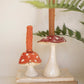 Ceramic Mushroom Taper Holders (Min 2) Set Of 2 By Kalalou | Candle Holders | Modishstore