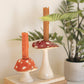 Ceramic Mushroom Taper Holders (Min 2) Set Of 2 By Kalalou | Candle Holders | Modishstore - 6