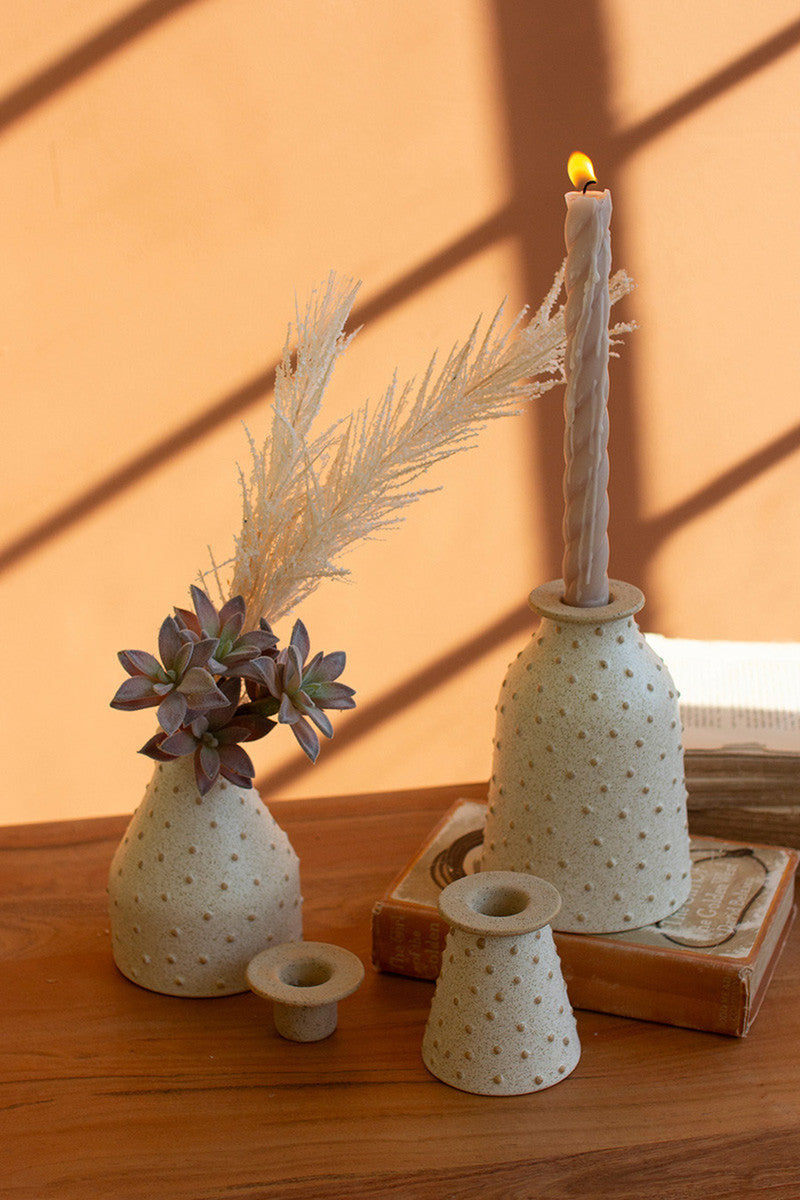 Ceramic Bud Vases Set Of 3 By Kalalou | Vases | Modishstore