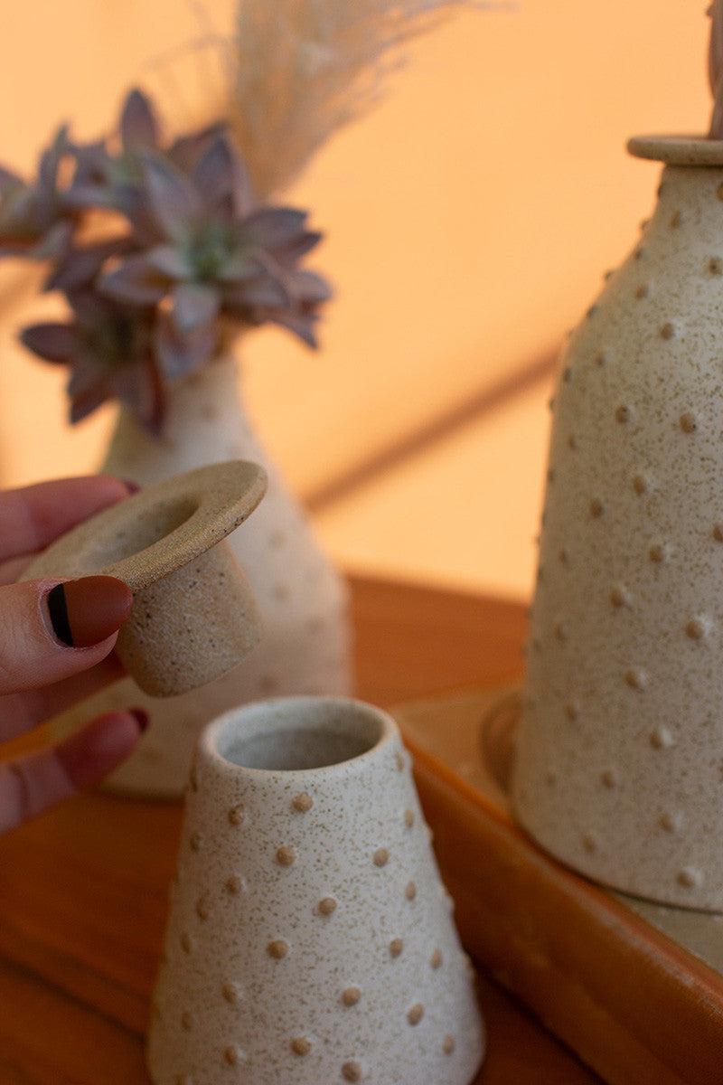Ceramic Bud Vases Set Of 3 By Kalalou | Vases | Modishstore - 2