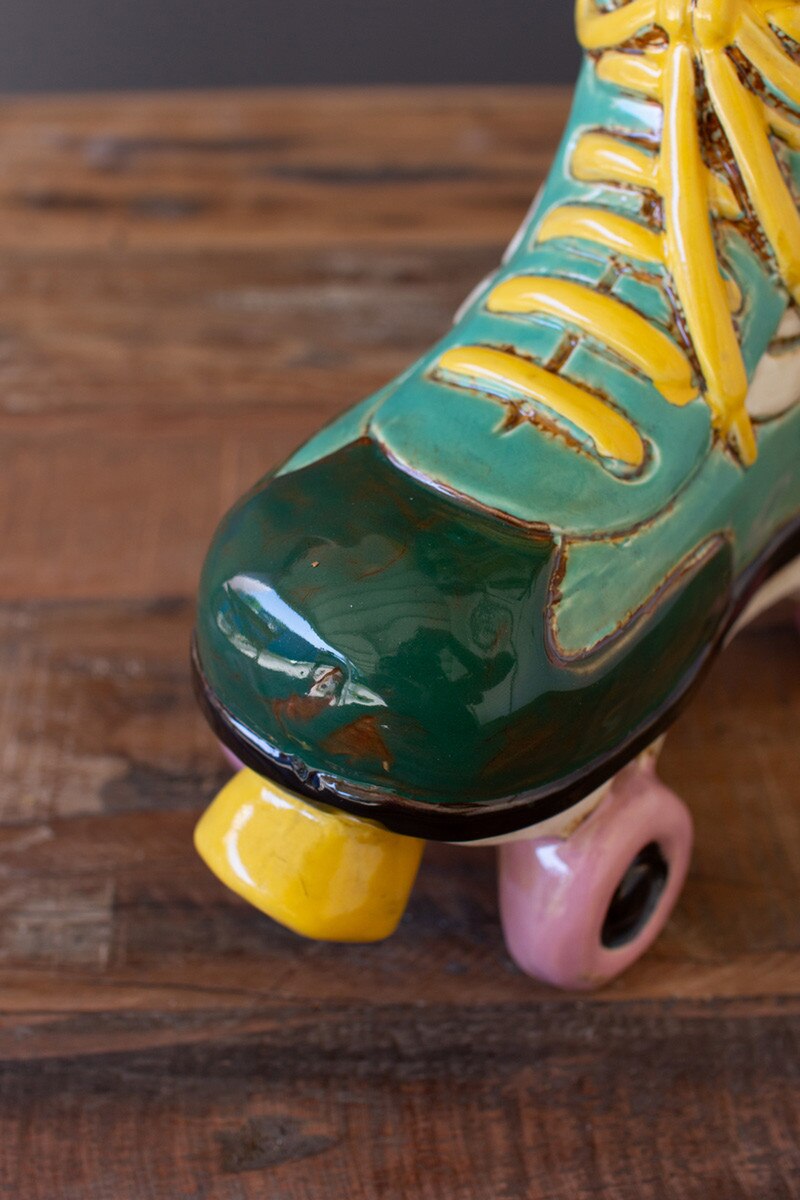 Ceramic Roller Skate Planter (Min 2) By Kalalou