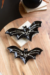 Set Of Two Nesting Ceramic Bat Serving Platter (Min 2) By Kalalou
