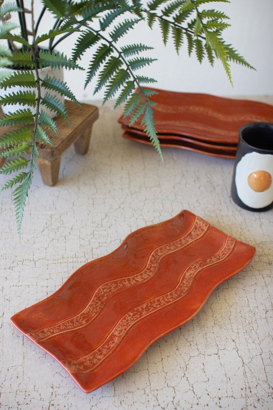 Ceramic Bacon Platter By Kalalou