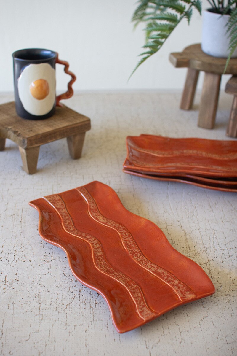 Ceramic Bacon Platter By Kalalou