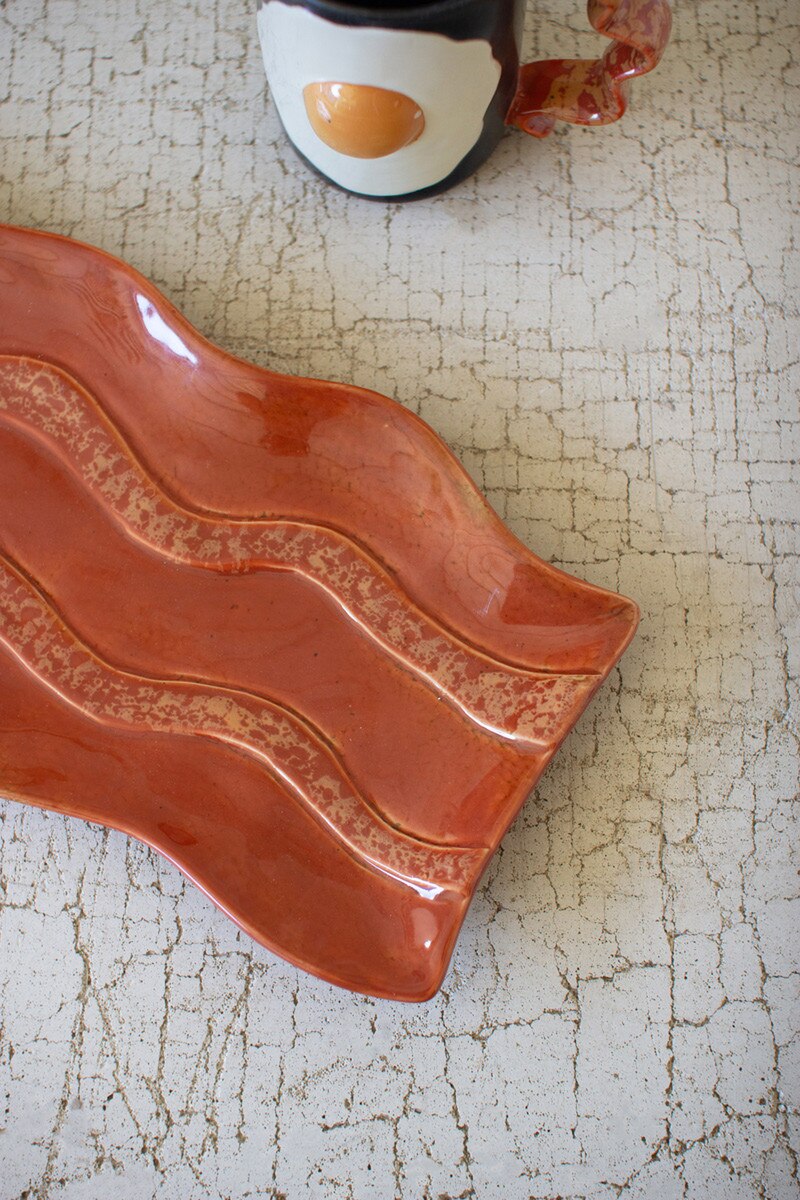 Ceramic Bacon Platter By Kalalou