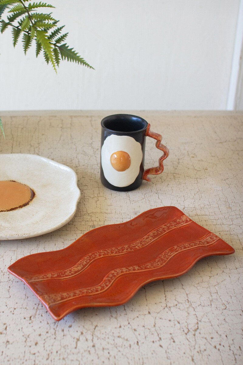 Ceramic Bacon Platter By Kalalou