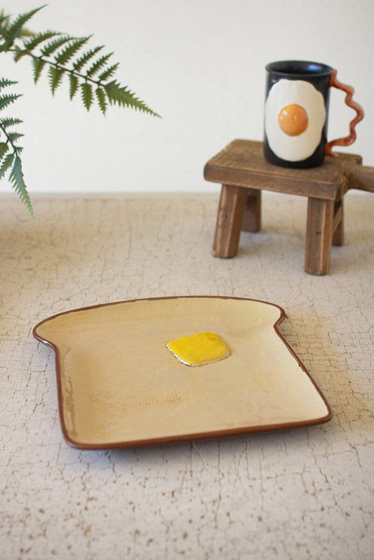 Ceramic Toast Platter (Min 4) By Kalalou
