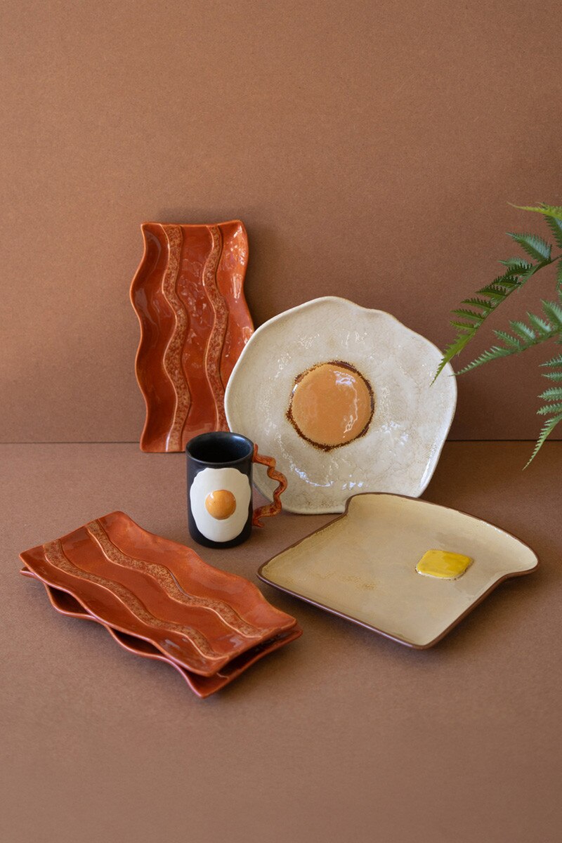 Ceramic Toast Platter (Min 4) By Kalalou