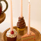 Set Of Three Dessert Ceramic Taper Holders By Kalalou