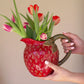 Ceramic Strawberry Pitcher (Min 2) By Kalalou