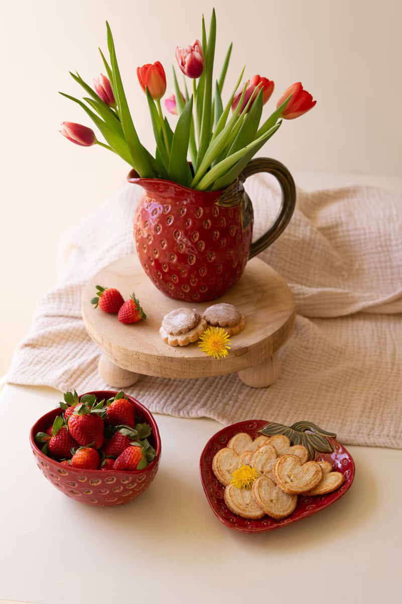 Ceramic Strawberry Bowl (Min 2) By Kalalou