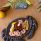 Ceramic Blue Crab Platter (Min 2) By Kalalou