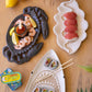 Ceramic Blue Crab Platter (Min 2) By Kalalou