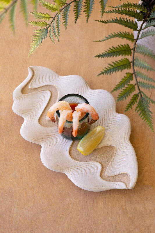 Ceramic Clam Platter (Min 2) By Kalalou