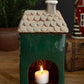 Set Of Four Ceramic Christmas Village By Kalalou