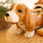 Ceramic Basset Hound Canister By Kalalou