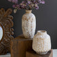 Wash White Wood Vase Large By Kalalou | Vases | Modishstore