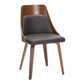 Anabelle Bent Wood Chair - Set of 2 By LumiSource - CH-ANBELHLBWPU2 WLBN2 | Dining Chairs | Modishstore - 2