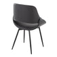 Fabrico Chair - Set of 2 Black By LumiSource | Dining Chairs | Modishstore - 2