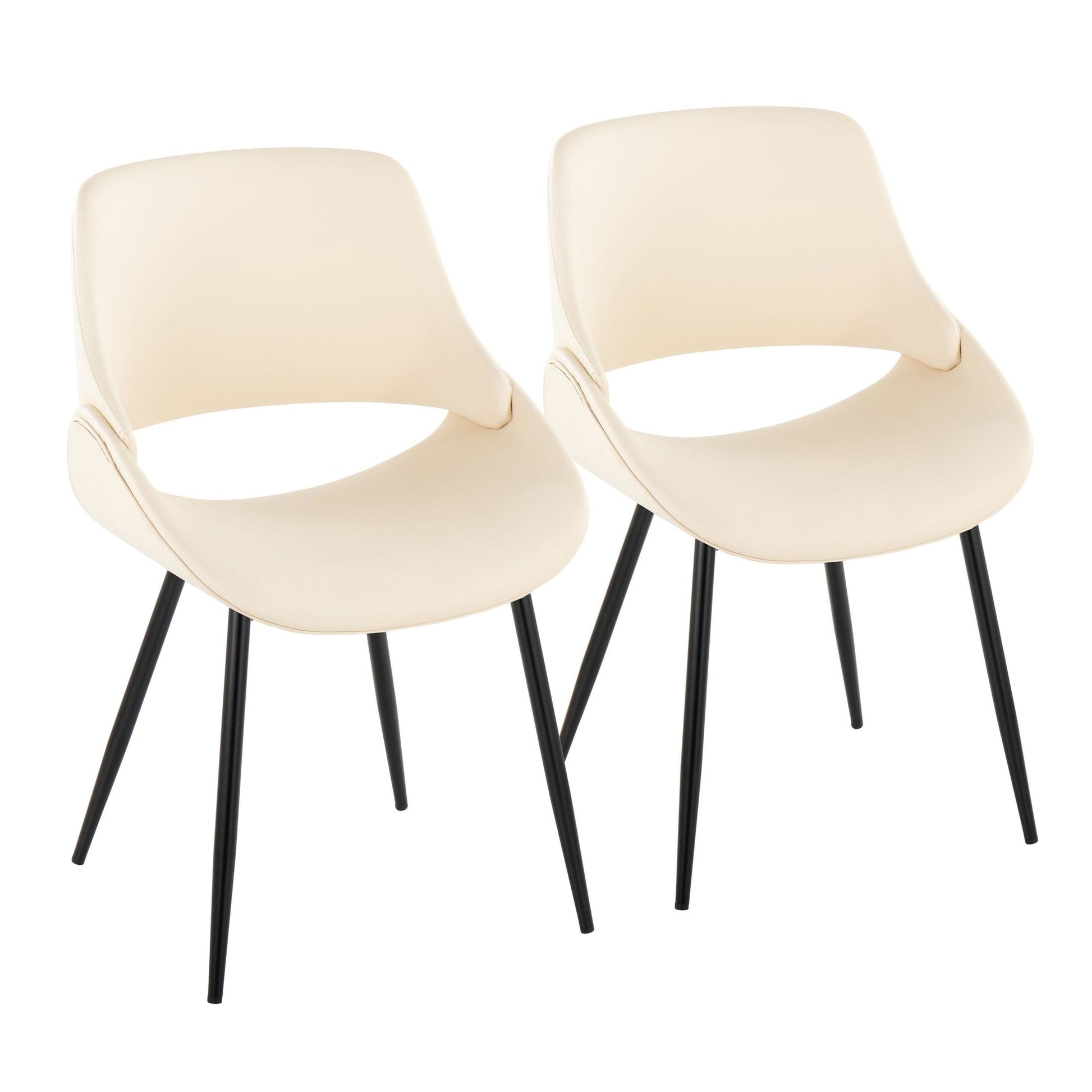 Fabrico Chair - Set of 2 Black By LumiSource | Dining Chairs | Modishstore - 14