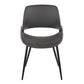 Fabrico Chair - Set of 2 Black By LumiSource | Dining Chairs | Modishstore - 18