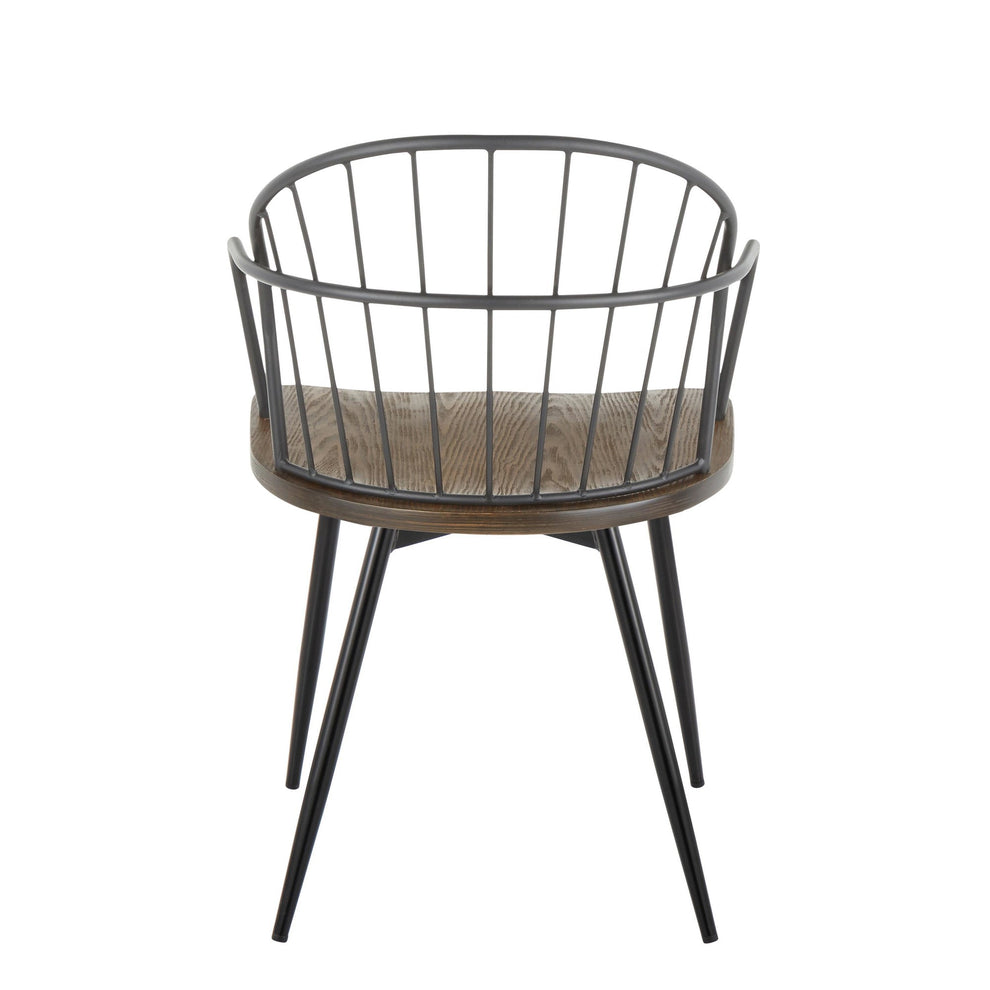 Riley Arm Chair - Set of 2 By LumiSource - CH-RILEYARM-HLC2 BKBNBK2 | Armchairs | Modishstore - 9