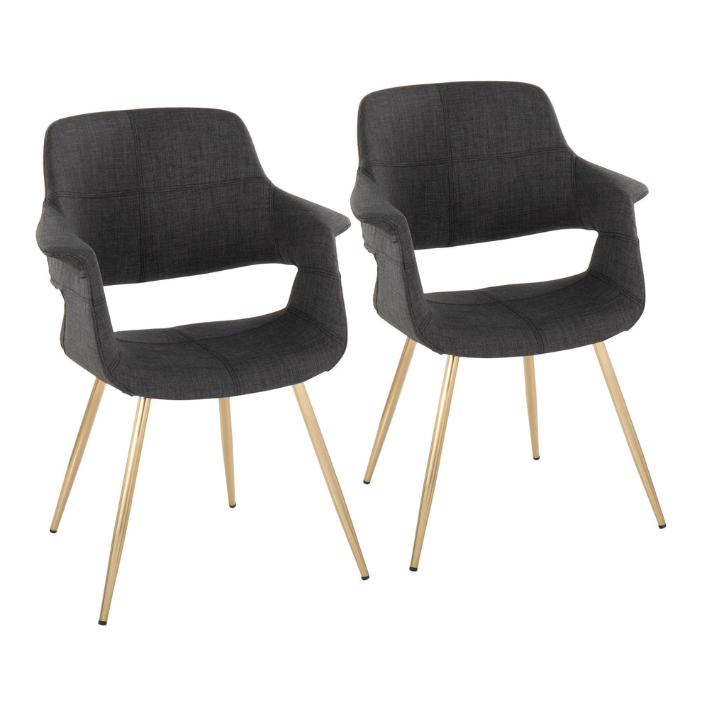 Vintage Flair Chair - Set of 2 Cream By LumiSource | Dining Chairs | Modishstore - 9