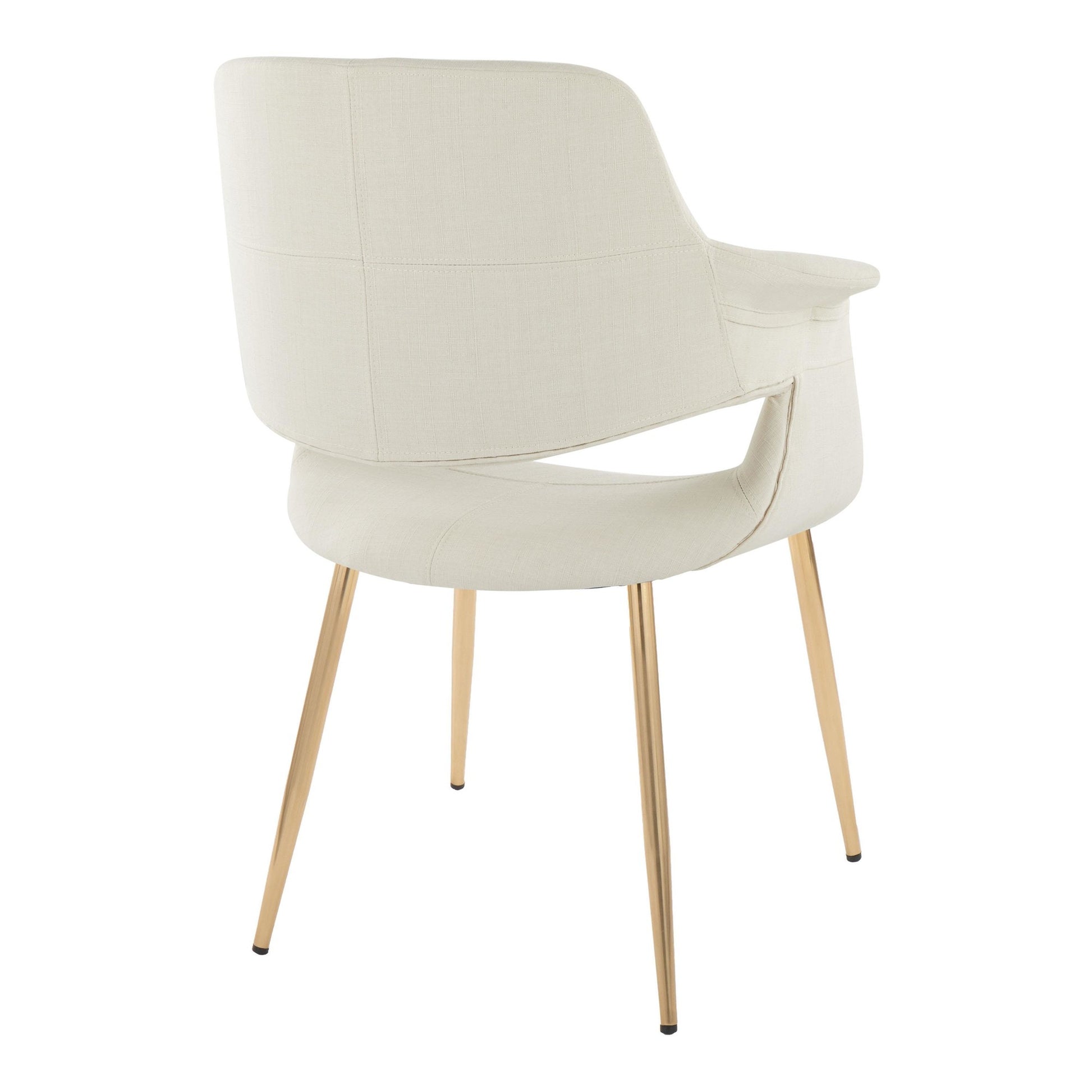 Vintage Flair Chair - Set of 2 Cream By LumiSource | Dining Chairs | Modishstore - 5