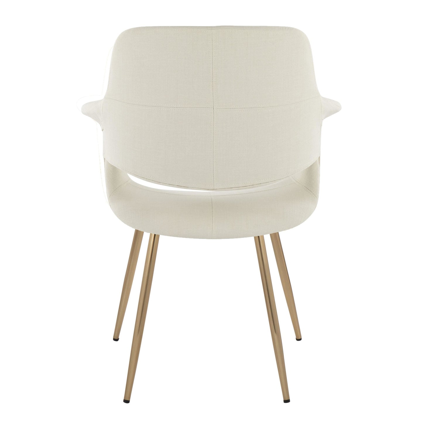 Vintage Flair Chair - Set of 2 Cream By LumiSource | Dining Chairs | Modishstore - 6