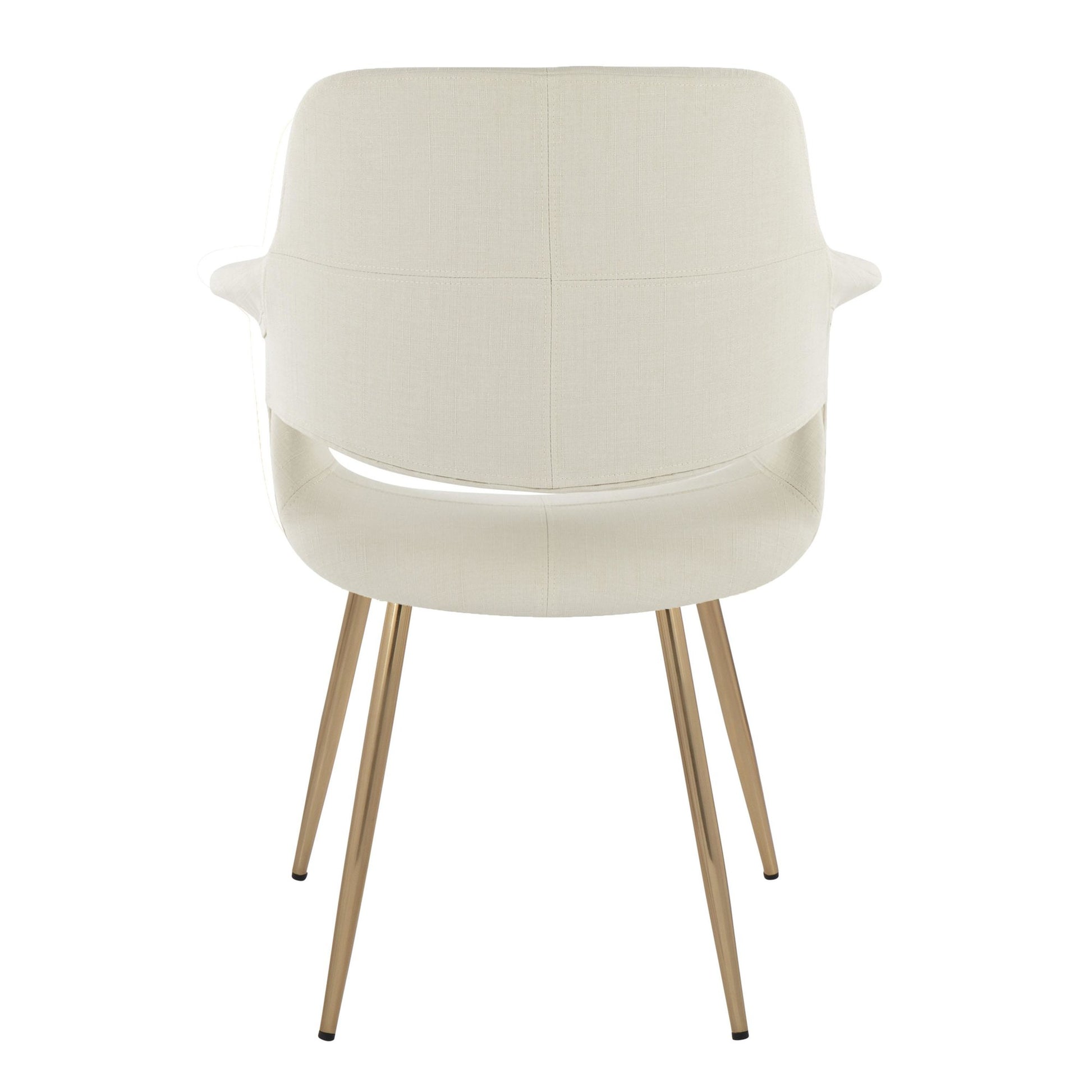 Vintage Flair Chair - Set of 2 Cream By LumiSource | Dining Chairs | Modishstore - 6