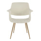 Vintage Flair Chair - Set of 2 Cream By LumiSource | Dining Chairs | Modishstore - 7