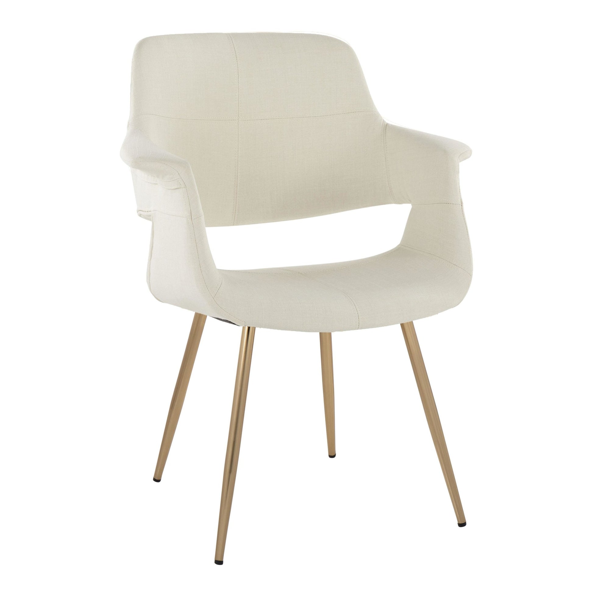 Vintage Flair Chair - Set of 2 Cream By LumiSource | Dining Chairs | Modishstore - 3