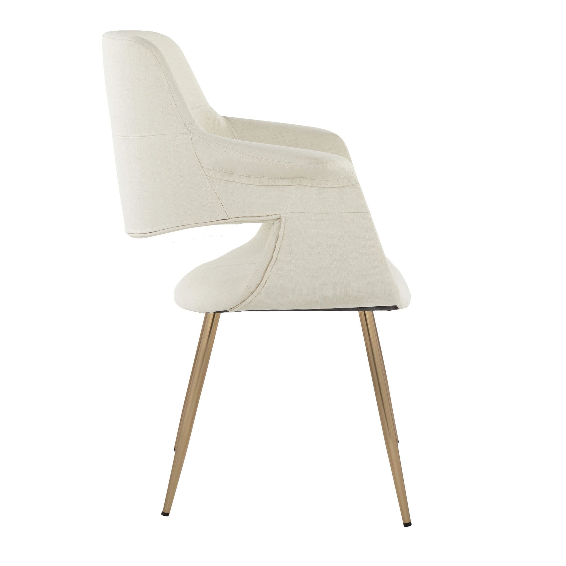 Vintage Flair Chair - Set of 2 Cream By LumiSource | Dining Chairs | Modishstore - 4