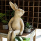 Faux Concrete Rabbit Shelf Sitter By Kalalou | Garden Sculptures & Statues | Modishstore
