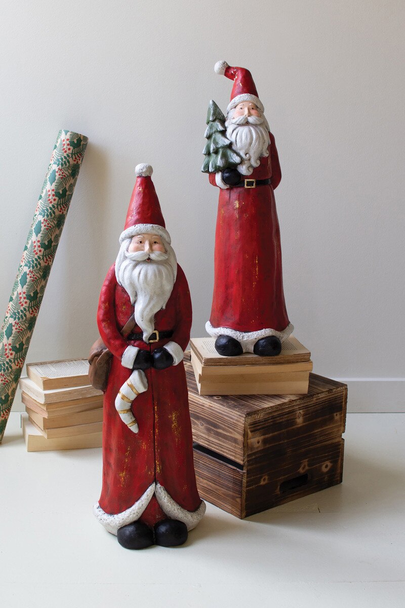 Set of 2 Resin Santas - Thumbnail 4