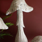 Set Of Three Rustic Metal Mushrooms By Kalalou