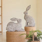 Set Of Two Rustic Metal Rabbits By Kalalou