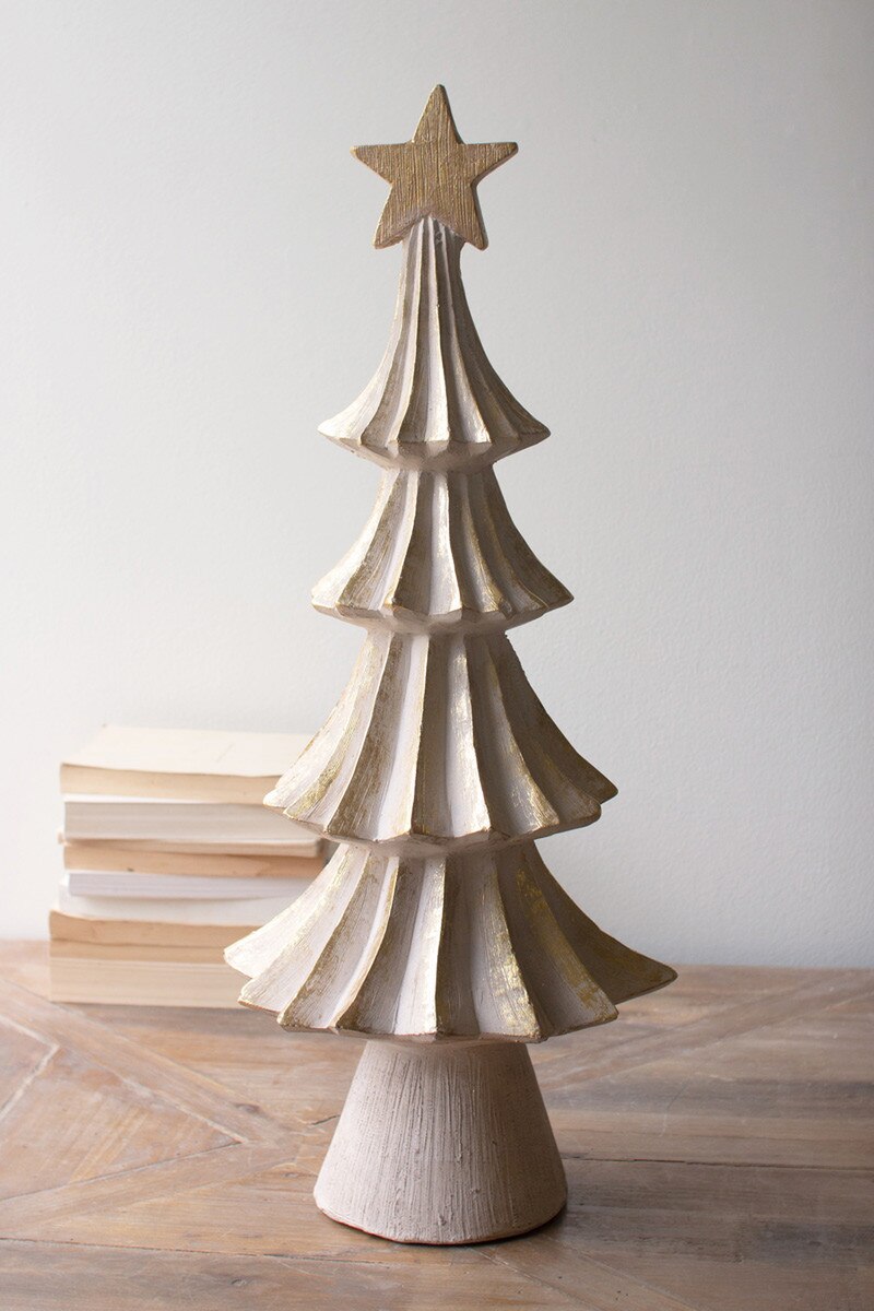 Resin Christmas Topiaries