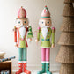 Set Of Two Life Size Painted Metal Nutcrackers By Kalalou