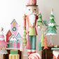 Set Of Two Life Size Painted Metal Nutcrackers By Kalalou