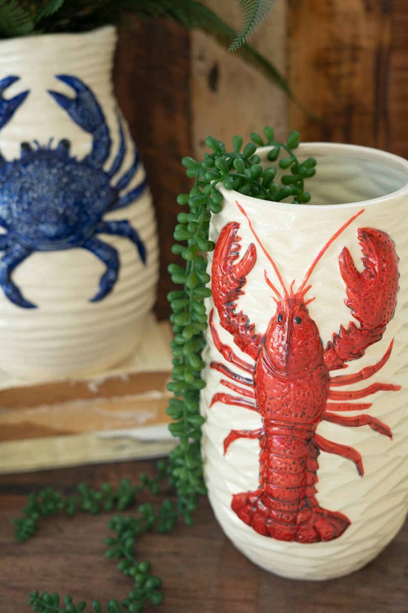 Ceramic Lobster Vase - Thumbnail 3