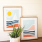 Set Of Two Seaside Prints Under Glass By Kalalou | Wall Painting | Modishstore - 2