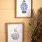 Set Of Two Framed Blue Vase Prints Under Glass By Kalalou | Wall Painting | Modishstore - 2