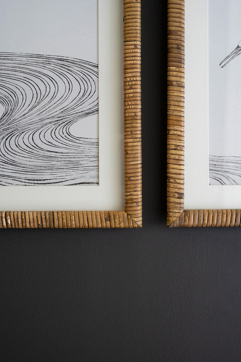 Set Of Two Framed Shore Bird Prints Under Glass By Kalalou | Wall Painting | Modishstore - 2