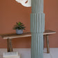 Tall Ribbed Green Ceramic Vase - 36"T By Kalalou | Vases | Modishstore
