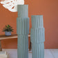 Tall Ribbed Green Ceramic Vase - 36"T By Kalalou | Vases | Modishstore - 2
